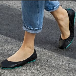 TIEKS | Black Ballet Flats, Sz. 8